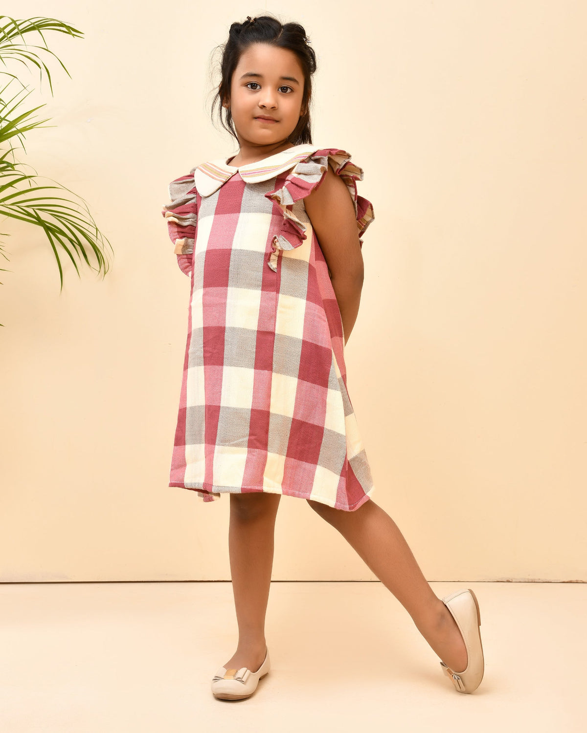 Checks A-Line Dress