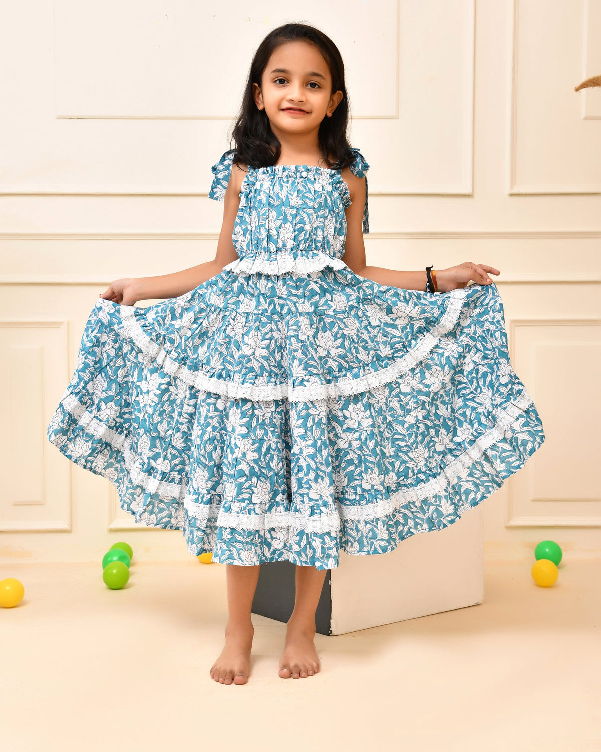 Blue Floral Dress