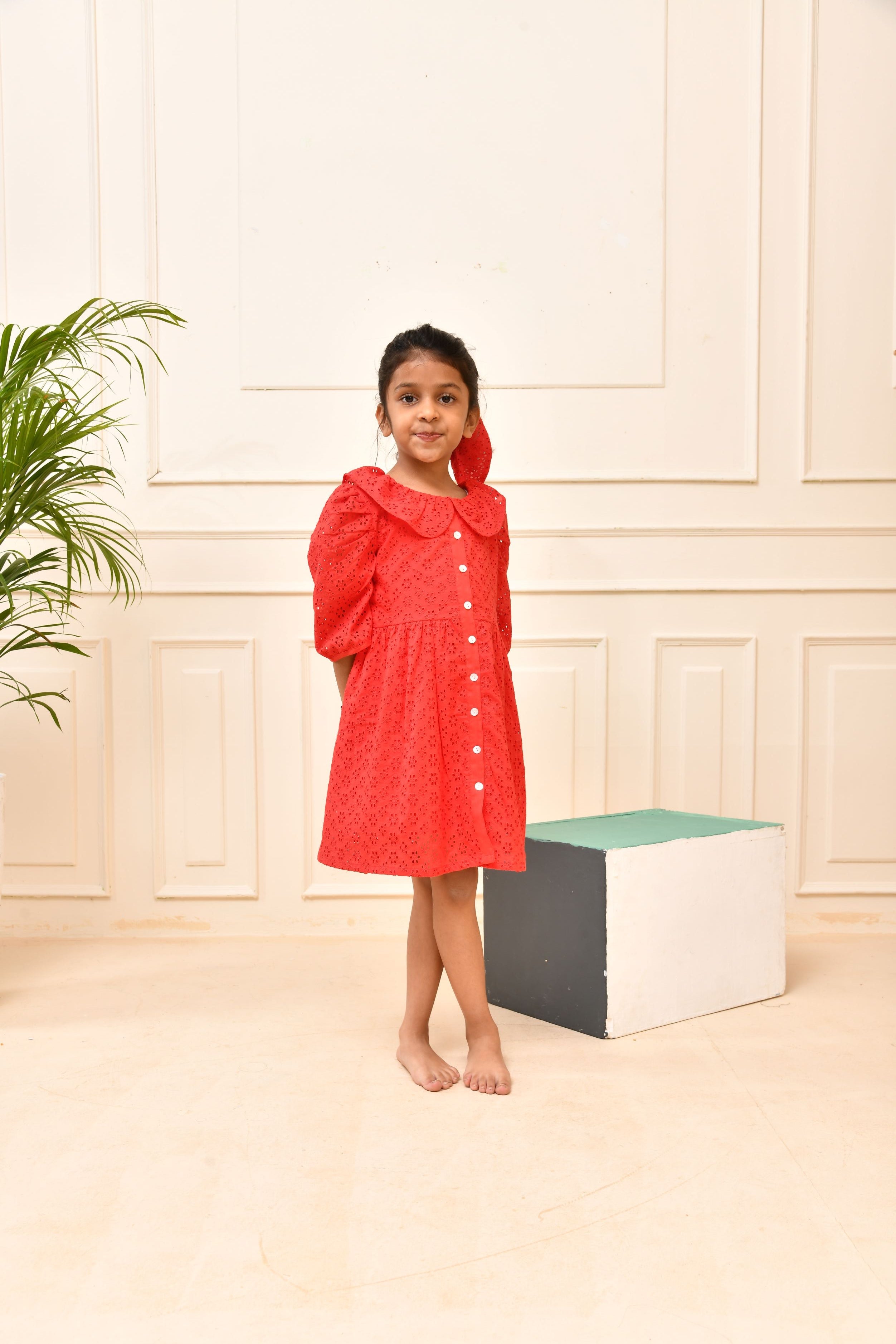 Red Cotton Dress