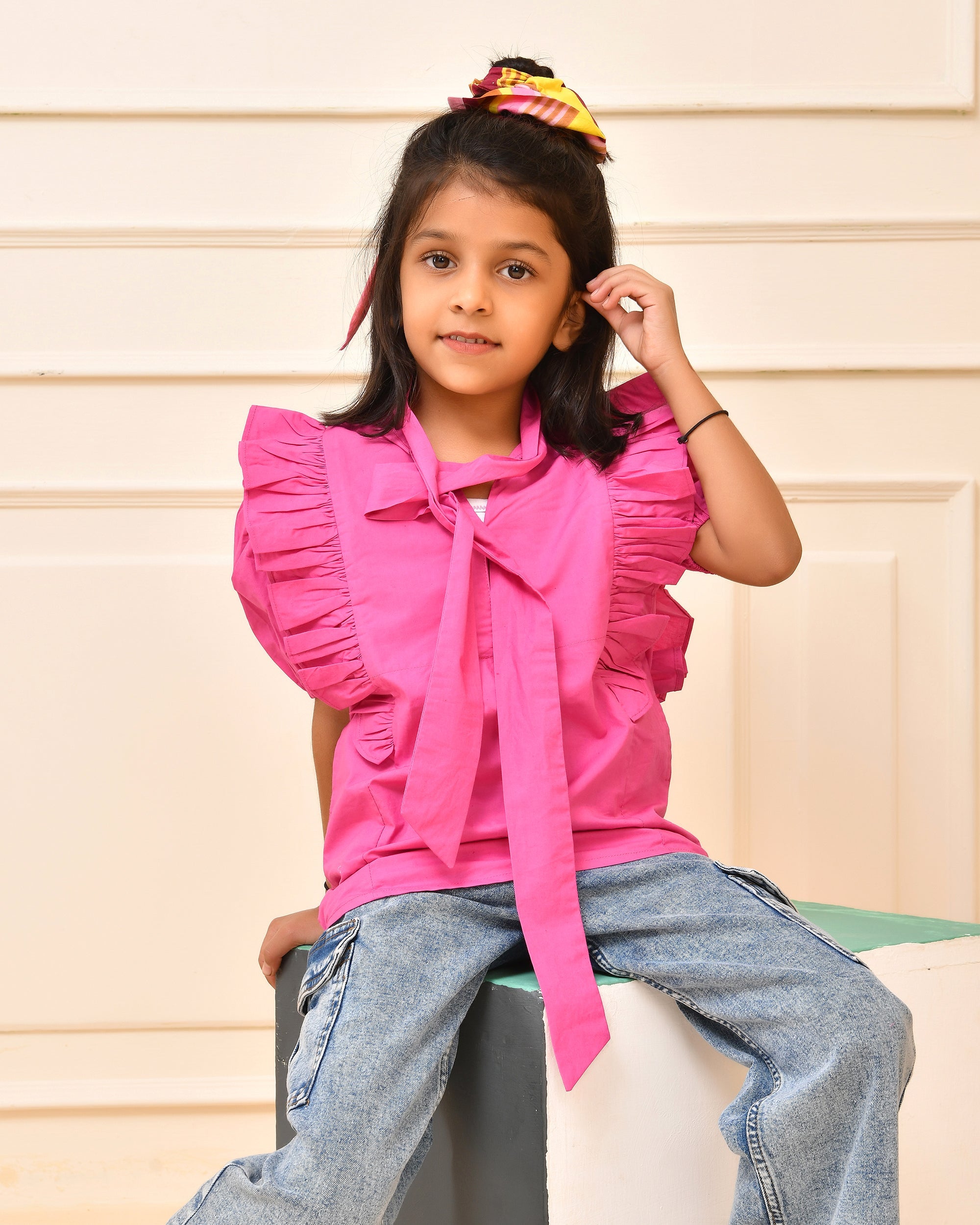 Pink Ruffle Top