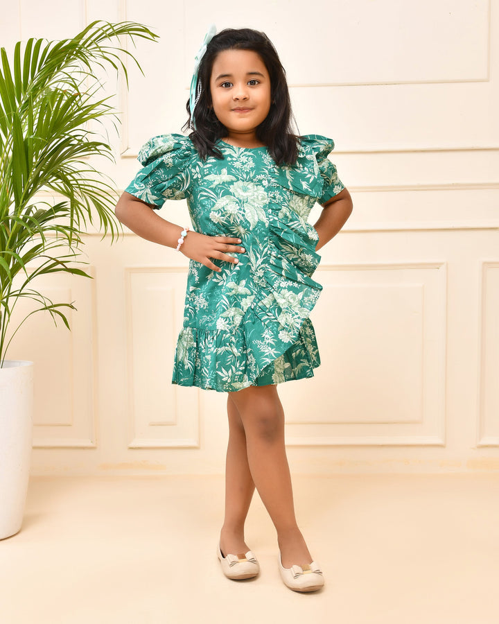 Pleated Mini Dress