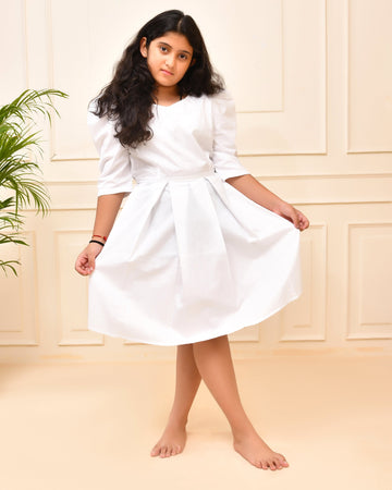 White Cotton Dress