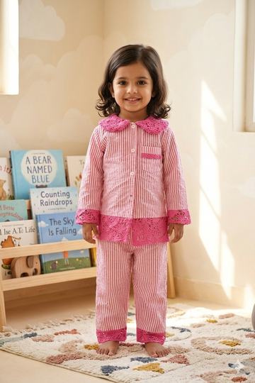 Pink Striped Co-Ord Set