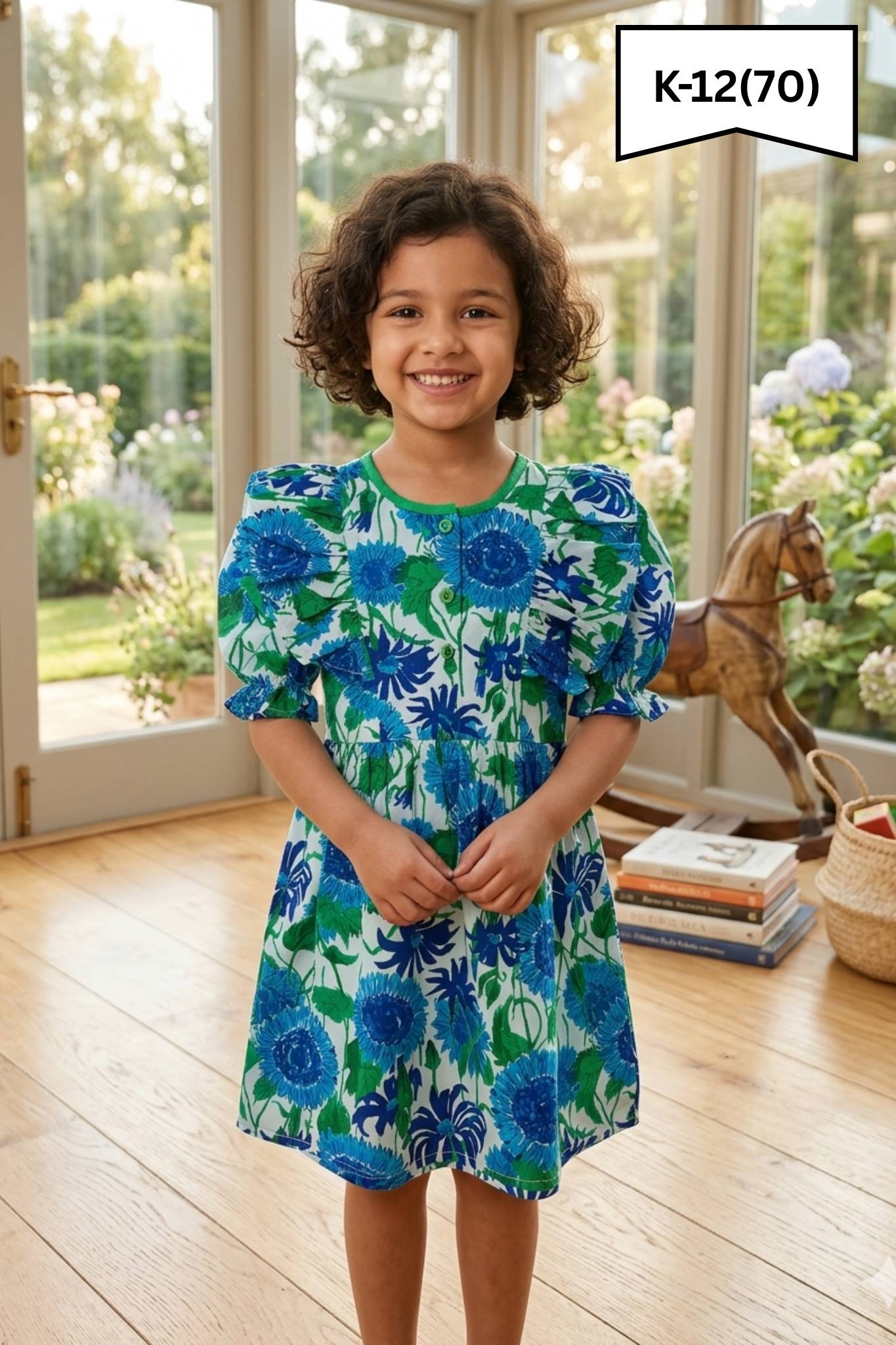 Blue Cotton Dress