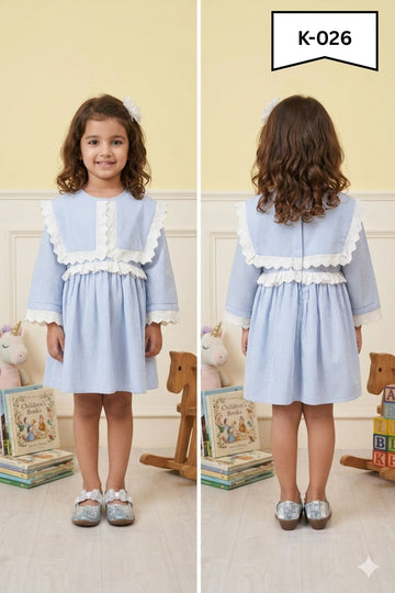 Blue cotton Dress